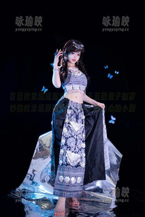 千反田鹿子 盲目欣赏造成脚步失控,千反田鹿子的罩纱豹纹泳装原图真实还原了我内心的小剧场。