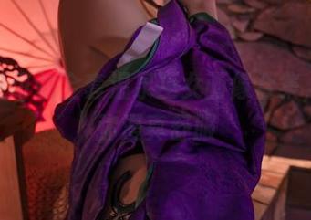 疾走可可的全套温泉巫女画像合集，水汽弥漫真舒服